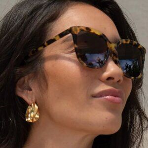Mohala Eyewear Keana Sunglasses Lilikoi Tortoise with Polarized Tan Lens